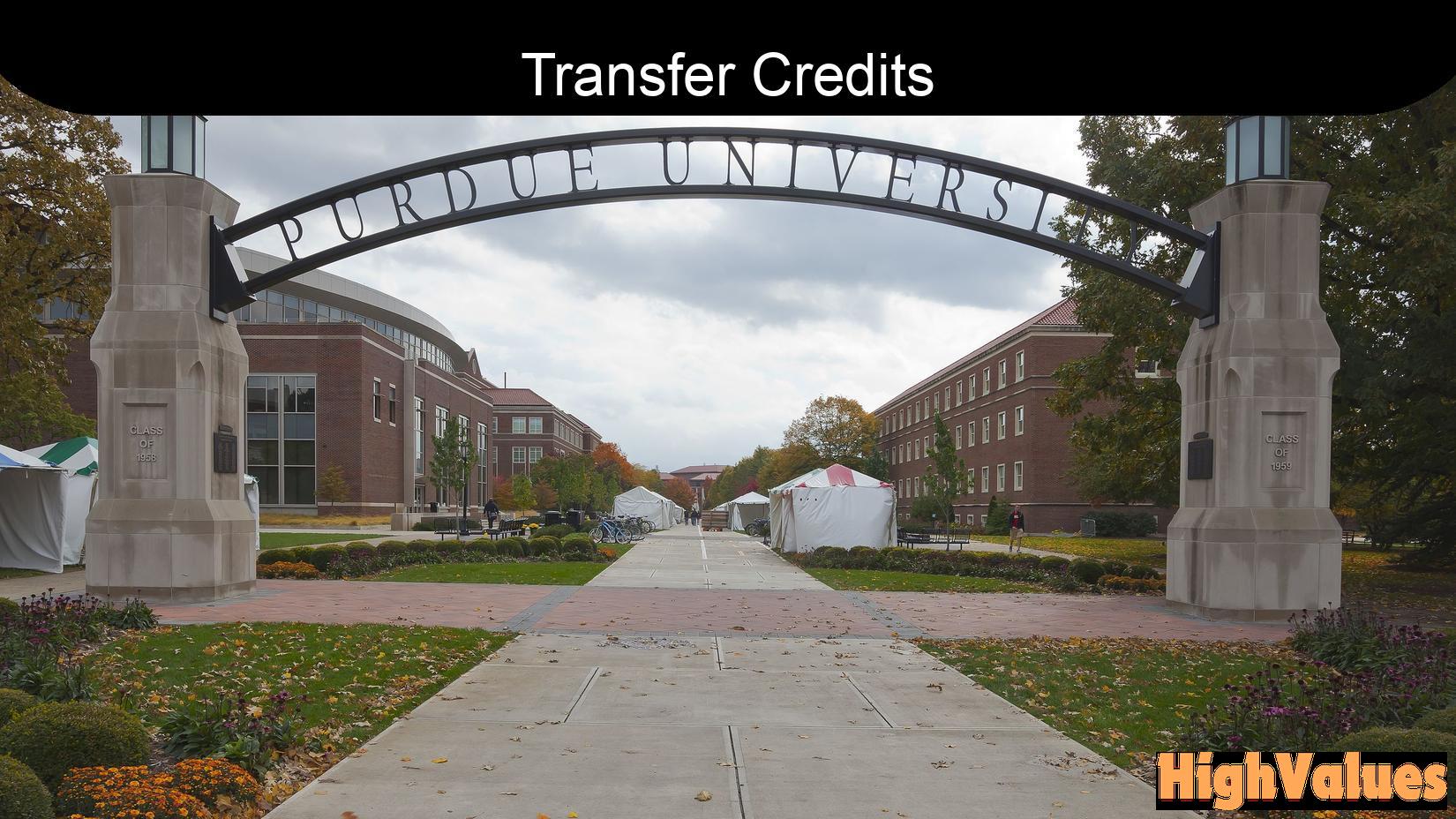 How to Transfer Credits to Purdue University